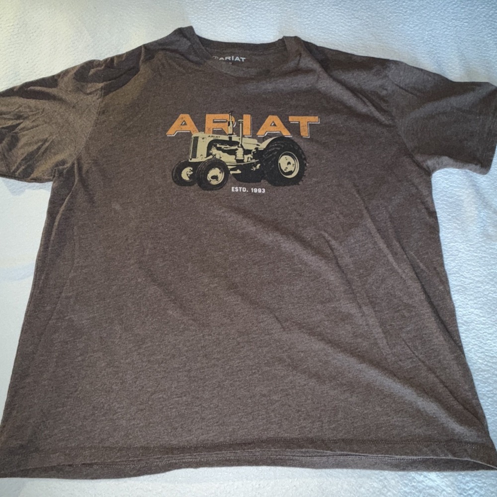 Ariat Mens 2XL Lot Of 3 T Shirts Tractor Military Brown Soft Short Sleeve - Picture 5 of 9